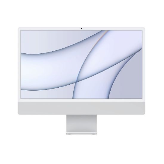 Bild von 24 Zoll iMac mit Retina 4.5K Display: M1 Chip mit 8 Core CPU und 8 Core GPU, 256 GB - Silber